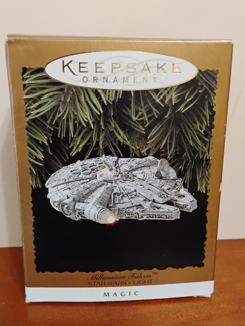 Hallmark 1996 Millennium Falcon Star Wars Lighted Ornament